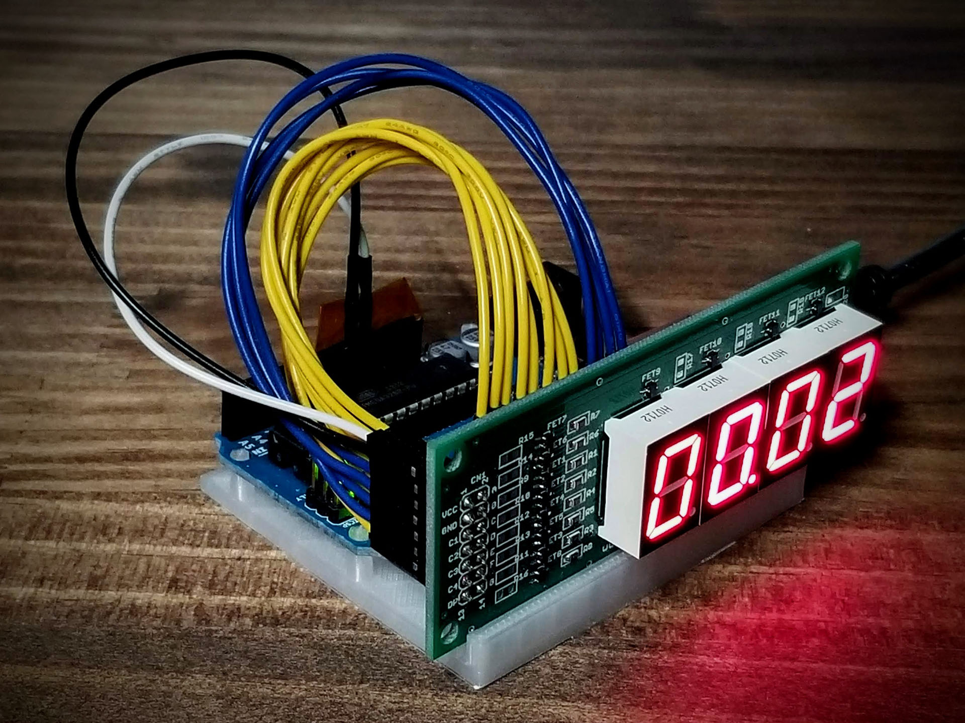 Arduinoで作った7セグメント時計